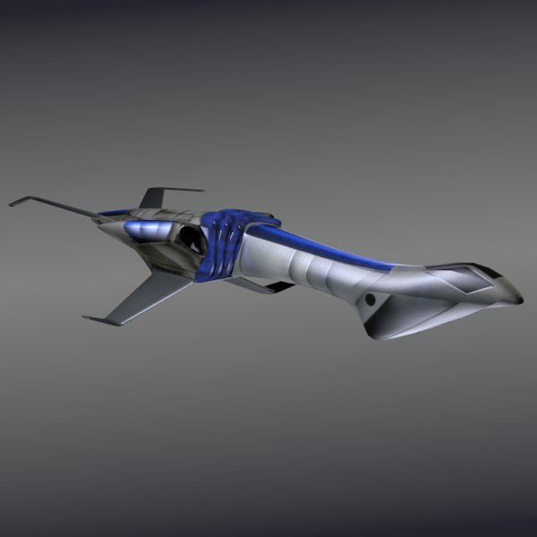 free obj model space craft spaceship